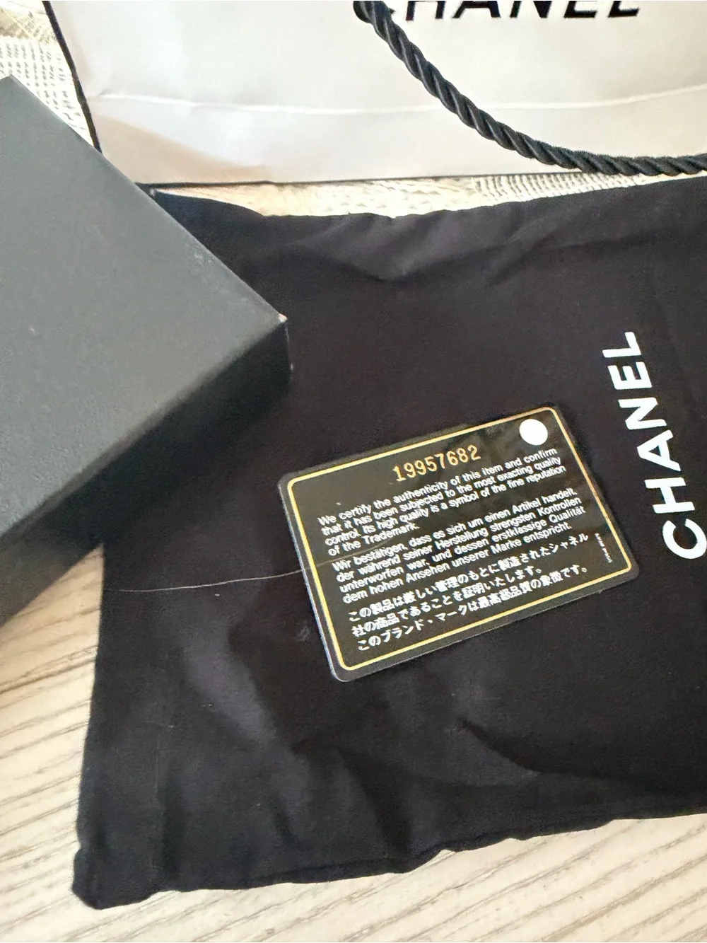 CHANEL CC Logo Zip Around Wallet